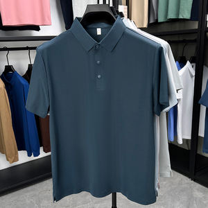 7 ए एंटी-बैक्टीरियल शांत पुरुषों की गर्मियों की टी-शर्ट शुद्ध रंग नए मॉडल बर्फ रेशम व्यवसाय प्लेड के लिए तैयार - Product Image 3