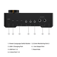 Comica LinkFlex AD5-Interface Audio avec fonctionnalités pour l'enregistrement de qualité Studio, le Podcasting et le Streaming, pour guitariste, Vocal