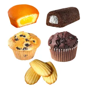 Ligne de production de gâteaux semi-automatiques, machine à muffins de haute capacité, boulangerie multi-gâteaux, machines alimentaires avec four rotatif