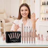 Kit d'outils pour ongles en strass rose, polisseuse à ongles, perceuse à ongles, éclairage en demi-lune, aspirateur à ongles, lampe UV, brosse acrylique