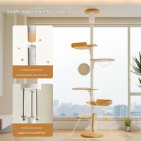 Arbre à chat en fer de luxe classique, écologique, durable, peu encombrant, stable, anti-tremblement, DIY, petit modèle, vente en gros directe usine