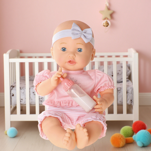 Adorable Muñeca Interactiva de Plástico de 16 Pulgadas (Llanto, Bebida, Control Facial y Sónico) para el Juego Creativo y Entretenimiento Diario de los Niños - Product Image 2