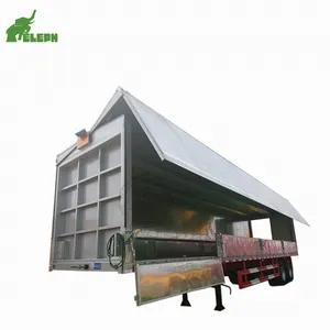 New 40 ft hộp Trailer kèm theo cánh van mở Trailer vận chuyển hàng hóa xe tải wingvan bán Trailer cho thực phẩm Giao thông vận tải