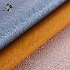Custom Factory Wholesale High Quality Eco Friendly Un cuero de venta caliente Pu Synthetic Faux Skin Leather Fabric For Bags