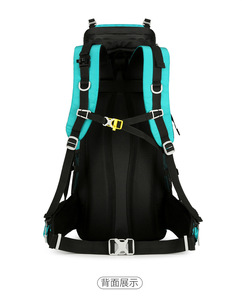 防水登山リュックサック60L + 5L屋外旅行ハイキングバックパックレインカバー付き - Product Image 4