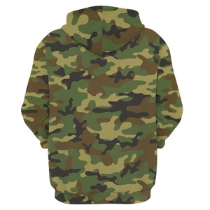 Sudadera con capucha y cremallera para hombre, estilo clásico de caza, con bordado 3D, forro polar, para otoño, lisa, teñida, de poliéster/algodón, estampada, de gran tamaño - Product Image 4