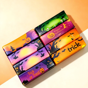 Caja de Regalo de Dulces de Halloween, Caja de Embalaje de Papel con Estampado de Calabaza, Bruja y Murciélago, Paquete de Golosinas para Fiestas, Venta al por Mayor, MOQ Bajo - Product Image 1