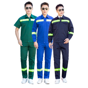 <span class=keywords><strong>Serie</strong></span> Sanitaria da Giardino, Completo da Lavoro Primaverile e Autunnale a Maniche Lunghe, Traspirante in Poliestere con Strisce Riflettenti per Stazioni di Servizio - Product Image 1