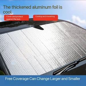 Automatic <strong>Car</strong> Front Windshield Double Silver Pe Bubble Foldable <strong>Car</strong> Sunshade Sun Shades <strong>Car</strong> Sun <strong>Visor</strong> - Product Image 5