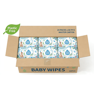 Toallitas Húmedas para Bebé de Bambú Biodegradables, Paquete al por Mayor, Marca Privada Personalizada, Fabricante - Product Image 1