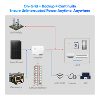 Sistem Surya Hibrida Terintegrasi Solis 100kW 125kW 500kW Dengan Layanan Instalasi Gratis untuk Mikrogrid Komersial