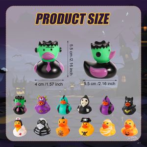 2 Inch Assorted Themed Rubber Ducks Evil Funny <b>Bath</b> Ducky Toy Decoration for Halloween Party Favors - Product Image 5