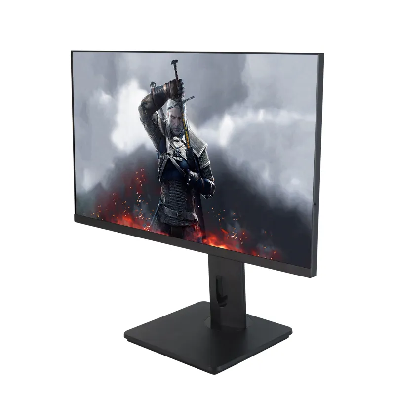 Monitor de computadora de PC de 23,8 pulgadas de fábrica, monitores planos IPS de 1MS, monitor de PC de 60 75Hz con base de elevación