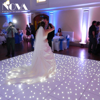 NOVA Sol de danse LED interactif Starlit amovible pour mariage et fêtes, 16 pieds x 16 pieds, en promotion