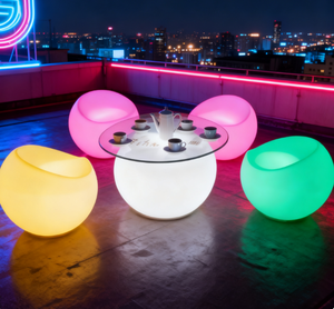 Coolqing Chaise LED <span class=keywords><strong>Apple</strong></span> Étanche pour Décoration Extérieure, 16 Couleurs RVB, Idéale pour Jardin, Patio, Bar, Mariage, Mobilier d'extérieur - Product Image 5