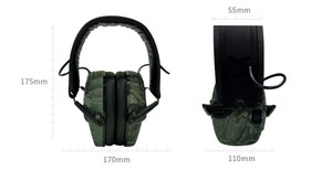 ホットセールヘッドフォンノイズ低減戦術的な電子音増幅イヤーマフ - Product Image 3