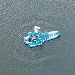 워터플레이용 액세서리가 포함된 접이식 팽창식 패들 카약, 낚시용 이중 플로팅 플랫폼 - Product Image 3