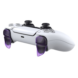 ชุดอุปกรณ์เสริมปรับปรุงเกมส์ Clear Purple Blade 2 คู่ ปุ่มปรับระดับไหล่ ตัวต่อขยายกันกระแทก ตัวต่อขยายทริกเกอร์ สำหรับจอยคอนโทรลเลอร์ PS5 - Product Image 4