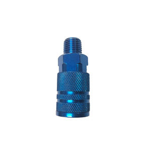 Blue Pneumatic Quick Coupling 1/4 Npt External Thread Connector For Air Tools - Product Image 1