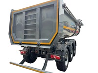 Semi-remorque benne basculante arrière en U, type caisse, pour le transport de charbon et d'agrégats, fabriquée en Chine