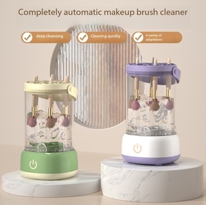 Limpiador de Brochas de Maquillaje Eléctrico USB 2 en 1, Lavador de Brochas Automático de Secado Rápido con Soporte de Secado, Herramienta de Limpieza - Product Image 3