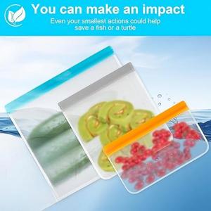 HuamaohengchunReusable Freeze Bags DishwasherSafe, Leakproof Food Storage Bags, Silicone Bags for Food Storage Home Organization - Product Image 4