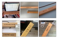 Marco Magnético para Pósteres de Madera de Teca y Pino de 21 cm (8 Pulgadas), Venta al por Mayor, Logotipo Personalizado, Decoración de Pared, Colgador para Lienzos y Cuadros para Decoración del Hogar