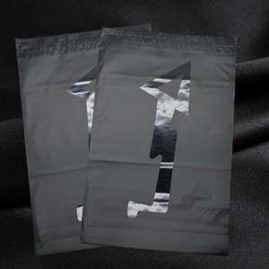 Custom Printed Frosted Matte Black Poly Shipping Mailer Plastic <b>Packaging</b> <b>Bags</b> with logo for Clothes and Garment <b>Packaging</b> <b>Bags</b> - Product Image 5