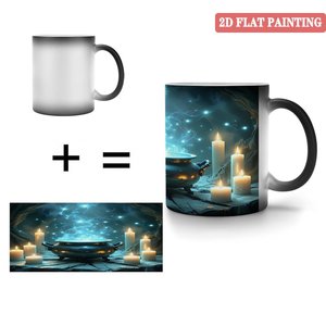 Frosted Black 11oz <b>Ceramic</b> <b>Mug</b> Sublimation Printing Heat Sensitive Gift Cup - Product Image 4
