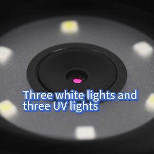 <span class=keywords><strong>Microscope</strong></span> LED portable avec 3 LED + 3 LED UV, affichage numérique, verre ABS, loupe à bijoux 5X/10X/15X, évaluation de bijoux 1 - Product Image 3