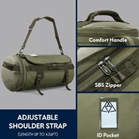 Weekender de voyage personnalisé 45L Sac de sport Camp Sac à dos imperméable en molleton avec compartiment à chaussures Sac de sport en molleton et sac à dos