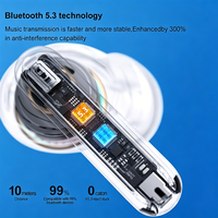 Écouteurs sans fil Bluetooth 5.3, écouteurs de sport et de jeu, écouteurs TWS avec micro unique