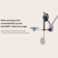Soporte de teléfono de silicona de liberación rápida soporte de montaje de cuello Flexible para iPhone para Samsung para Huawei para Youtube Vlog Shooting Acce