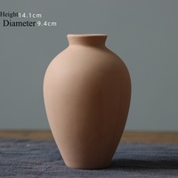 Vas Bunga Keramik ARM LVG Wabi Sabi Tactile Matte Glaze Putih Terakota Koleksi Porselen Seni Rumah Vas DIY Wadah Bunga