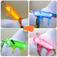 En Stock, Clip de Correa para Mascotas con LED de Alta Calidad, Diseño de Cocodrilo, 3 Modos, Recargable por USB, Accesorios para Perros y Cachorros