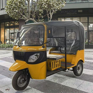 TUKTUK sepeda roda tiga listrik, dengan Bodi terbuka untuk penumpang, muatan berat <span class=keywords><strong>6</strong></span> tempat duduk & kekuatan cukup - Product Image 5