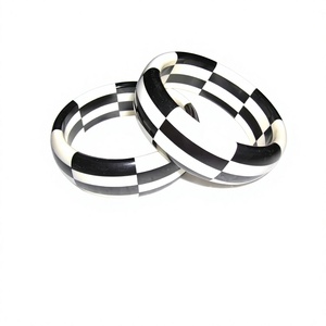 Pulseras de Acrílico Coloridas de Primera Calidad, Juego de Joyería de Moda Unisex, Pulseras Redondas Multicolores para Mujeres, Hombres y Niños - Product Image 2