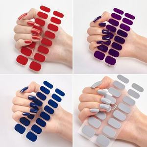Salon-Quality Eco-friendly Non-Toxic Semi-Cured Gel Nail Stickers Mixed Color UV Nail Gel Strip That Works Any Lamp Long Lasting - Product Image 4