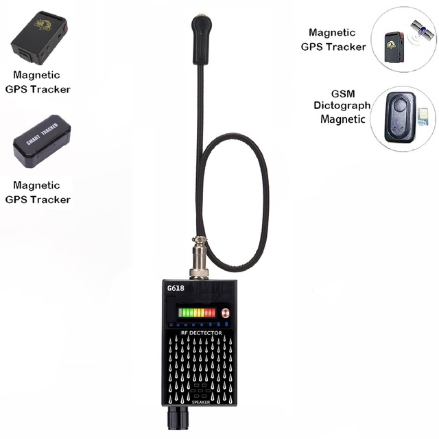 GPS Car Tracker Eavesdropping Device Finder RF Signal Detector Portable Wireless Camera Detectors