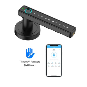 Double Latch Phần Cứng Chất Lượng Cao Vân Tay Thông Minh Số Kỹ Thuật Số Khóa Điện Tử Phòng Ngủ Khóa Cửa Gỗ - Product Image 2