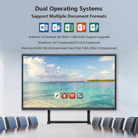Интерактивные панели 4K LCD с сенсорным управлением (55, 65, 75, 85, 86, 98, 110 дюймов) для школ и обучения