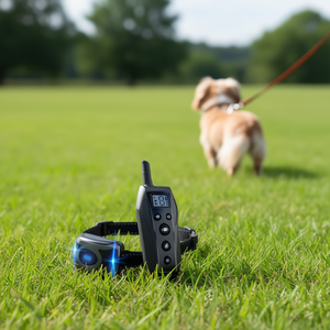 Collar de entrenamiento para perros con control remoto a prueba de agua, para perros pequeños, medianos y grandes, material de nailon IP67 - Product Image 2