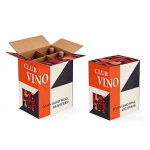 Emballage de boîte à vin en carton rigide ondulé de luxe personnalisé - Product Image 6