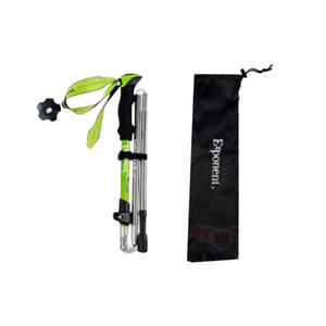 Bâton de randonnée pliable en alliage d'aluminium, bâton de randonnée portable avec embout en caoutchouc pour la marche en plein air - Product Image 4