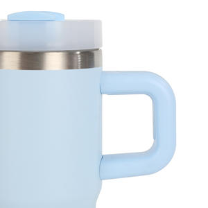 Insulated 304 Stainless Steel Eco-Friendly Minimalist Cup Compatible for Travel BPA-Free H2.0 Tumbler Handle Straw 14 oz - Product Image 6