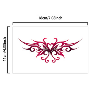 สติกเกอร์รอย<span class=keywords><strong>สัก</strong></span>คู่สีสันสดใสลายผีเสื้อเซ็กซี่ซัคคิวบัสกันน้ำเหมาะสำหรับบริเวณหน้าท้องหลังส่วนล่างและ<span class=keywords><strong>หน้าอก</strong></span> - Product Image 2
