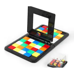 面板拼图积木彩色游戏板适合儿童桌面玩具移动积木拼图