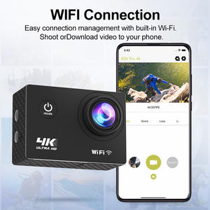 Экшн-камера Ultra hd 4K 30 кадр/с подводный Шлем Водонепроницаемый 2,0-дюймовый экран Wi-Fi пульт дистанционного управления спортивная видеокамера Go Pro - Product Image 4