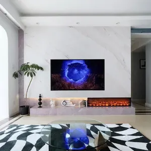 Modern 36 Inch Home Electric Fireplace Indoor Living Room Wall Mounted Embedded Adjustable Flame Fireplace Heater