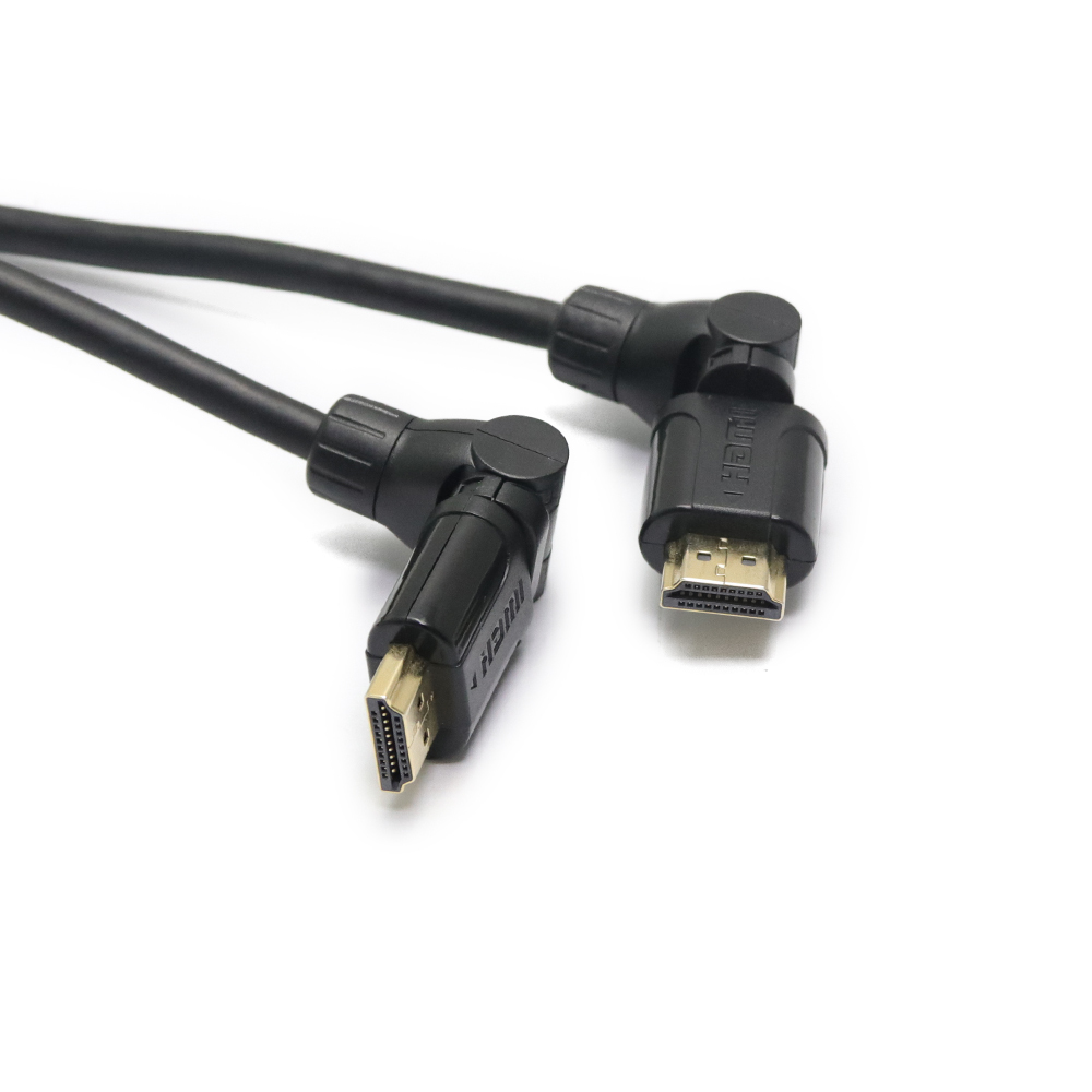 360 grad rotation 19pin hdmi zu dv kabel 3D 1080P 4K 18gbps speed hdmi kabel gold überzogene 2,0